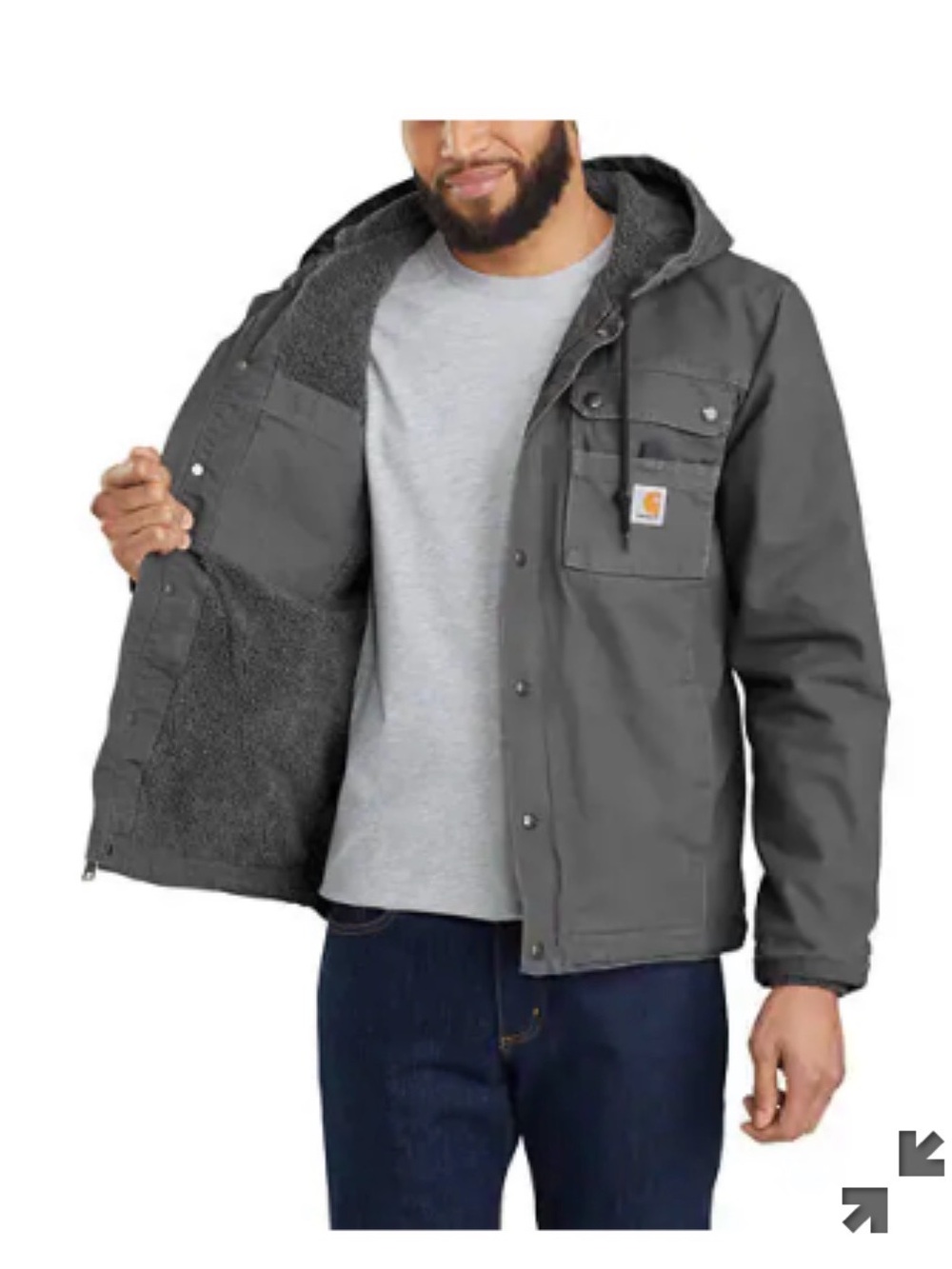 CARHARTT WASHED DUCK BARTLETT JACKET BLACK